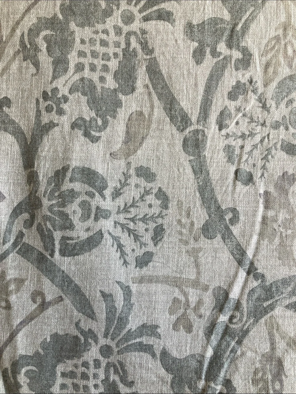 Restoration Hardware Italian Block Print Floral full/queen duvet & 2 euro shams